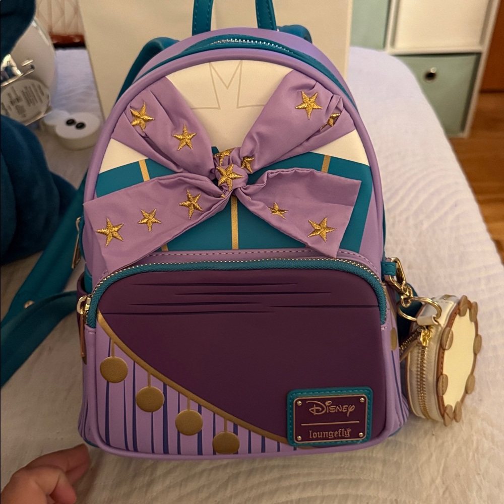 Disney Loungefly Esmeralda Purple and Teal Backpack